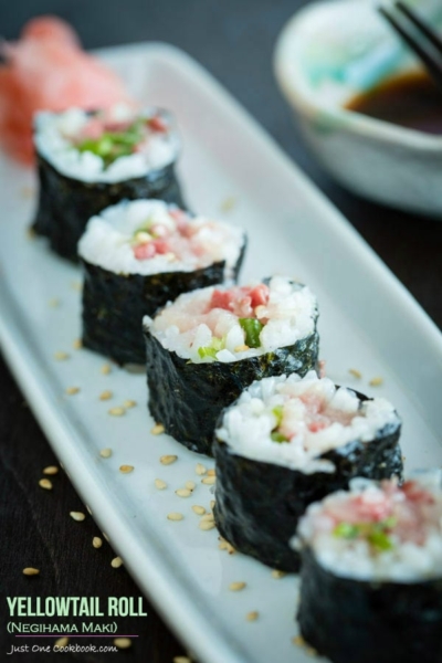 Yellowtail Roll (Negihama Maki) | Easy Japanese Recipes at JustOneCookbook.com