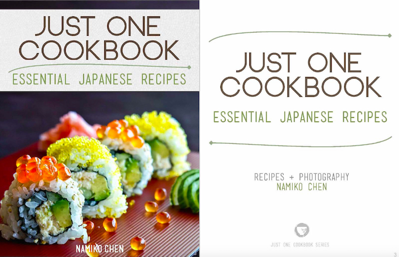 Just One Cookbook Essential Japanese Recipes-eCookbook cover