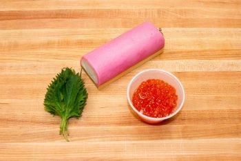 Kamaboko with Salmon Roe Ingredients