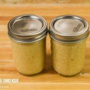 Shio Koji in glass jars.