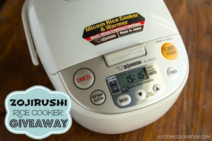 Zojirushi Rice Cooker • Just One Cookbook