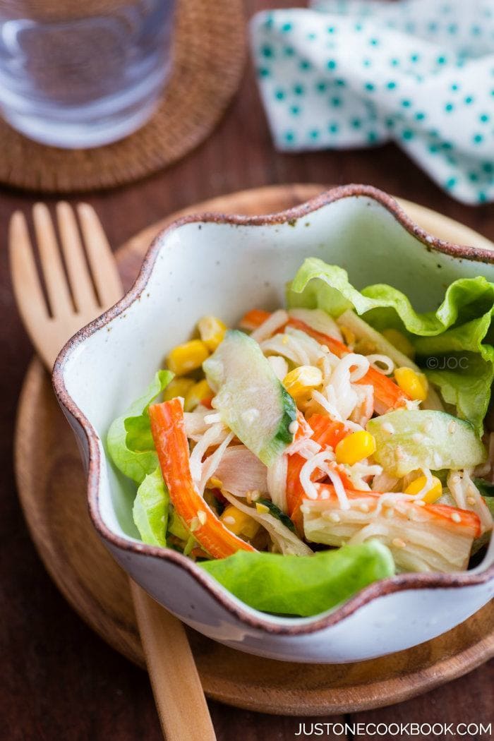Crab Salad with Ponzu-Mayonnaise Dressing | Easy Japanese Recipes at JustOneCookbook.com