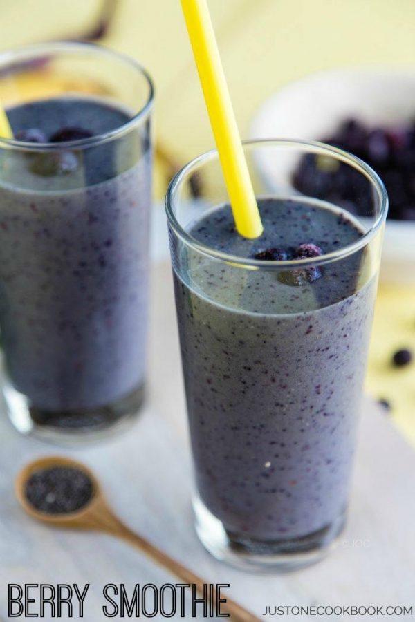 Berry Smoothie in glasses.