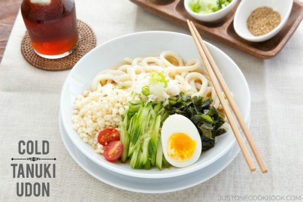 Cold Tanuki Udon Noodles | Easy Japanese Recipes at JustOneCookbook.com