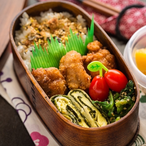 Shio Koji Karaage in the bento box.