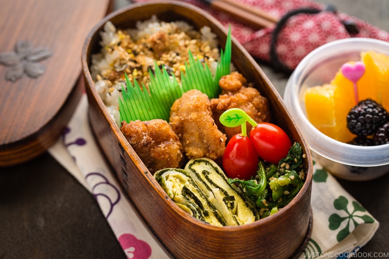 Shio Koji Karaage in the bento box.