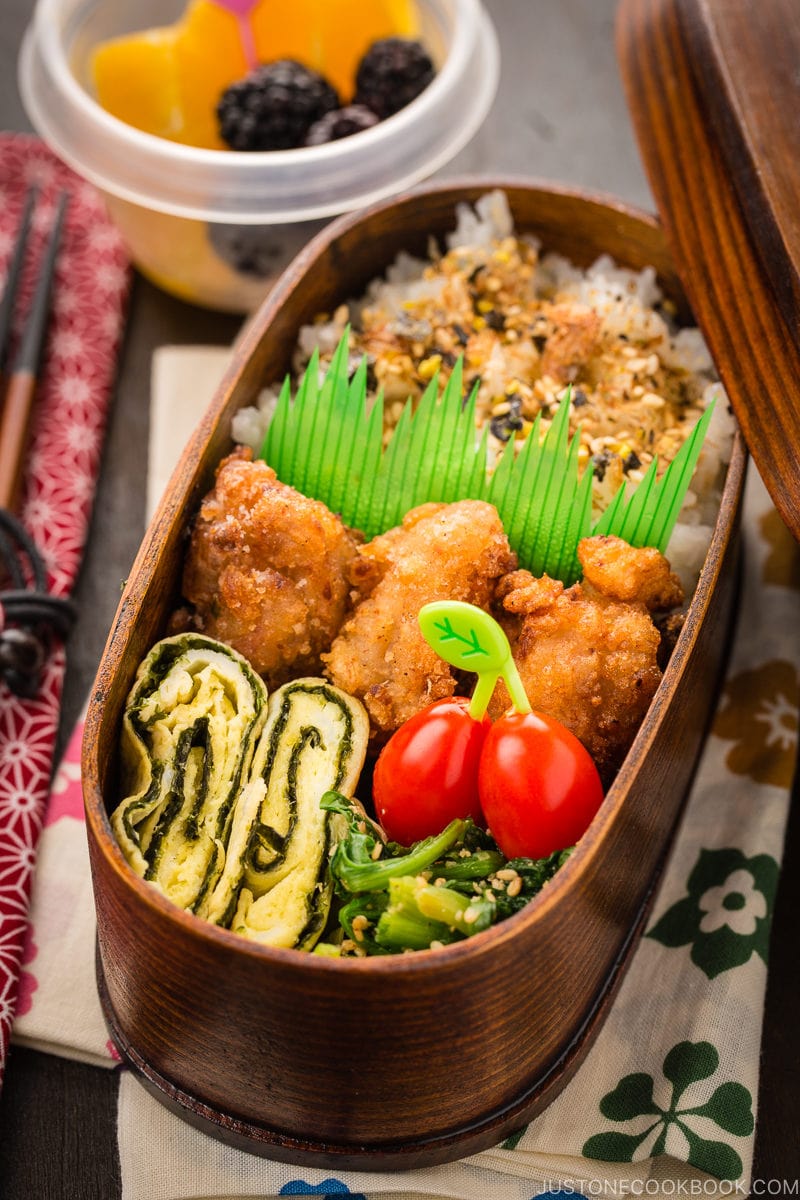 Shio Koji Karaage in the bento box.