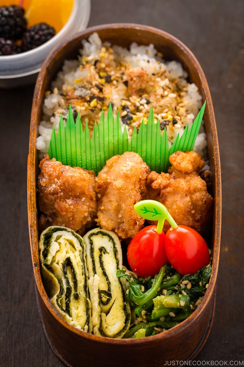 Shio Koji Karaage in the bento box.