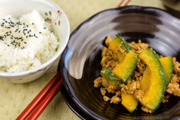 Kabocha Pork Stir Fry | Easy Japanese Recipes at JustOneCookbook.com