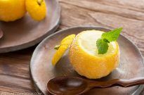 Refreshing Yuzu Sorbet - super easy to make and irresistibly tasty with citrusy-floral essense of yuzu fruit. | Easy Japanese Recipes at JustOneCookbook.com