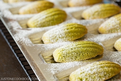 Green Tea Madeleine (Matcha Madeleine) | Easy Japanese Recipes at JustOneCookbook.com