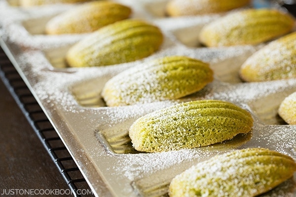 Green Tea Madeleine (Matcha Madeleine) | Easy Japanese Recipes at JustOneCookbook.com