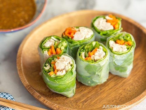 Chicken Spring Rolls バンバンジーの生春巻き • Just One Cookbook