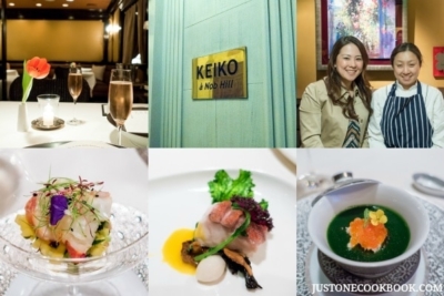 thumbnails of dishes and pictures from keiko a nob hill
