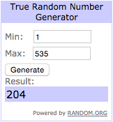 Nagashi-Kan Giveaway Winner