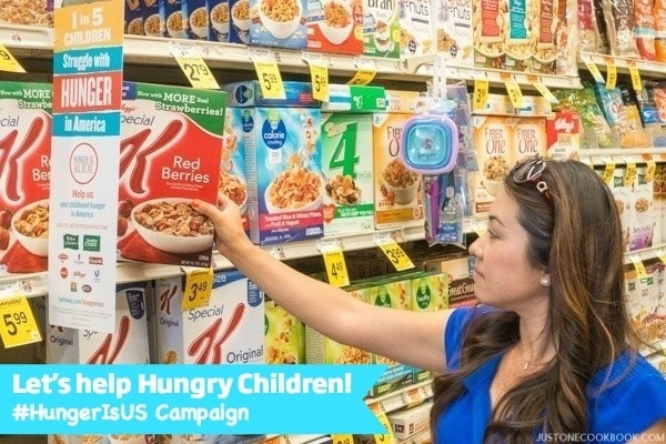 HungerIs Campaign at JustOneCookbook.com