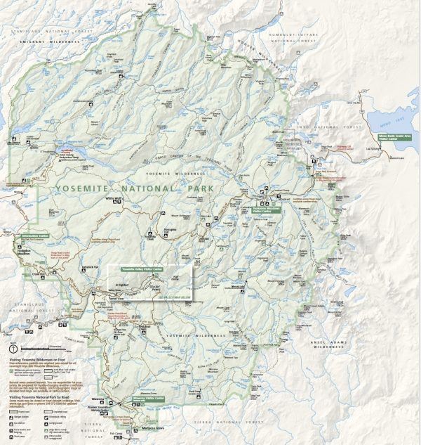 Yosemite National Park Map | Just One Cookbook
