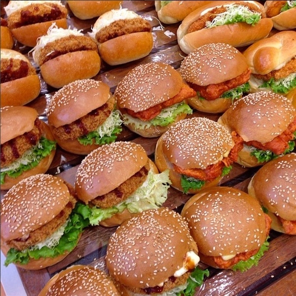 Korokke Sando on a table.