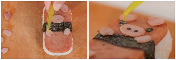 How to make Piggy Spam Musubi Bento Recipe