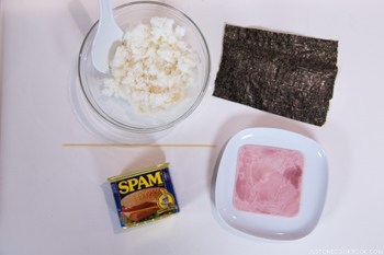 Spam Musubi Ingredients