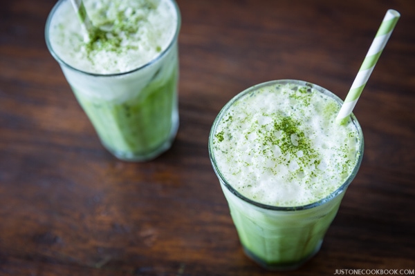 Iced Green Tea Latte | JustOneCookbook.com