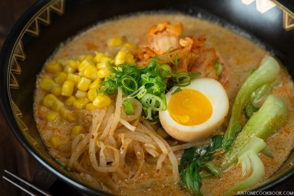 Vegetarian Ramen - Spicy Soy Milk Ramen | Easy Japanese Recipes at JustOneCookbook.com