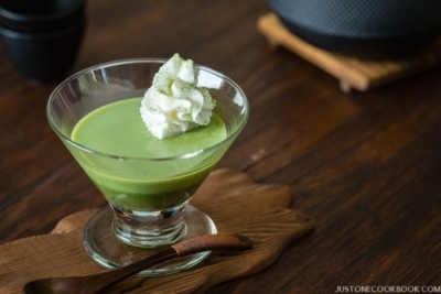 Green Tea Pudding | Easy Japanese Recipes at JustOneCookbook.com
