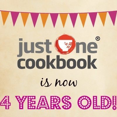 Just One Cookbook 4 Years Old