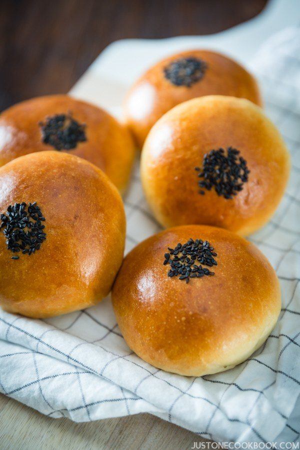 Known as Anpan, these delicious Japanese red bean bread is filled with sweet red bean paste and wrapped with soft buns.