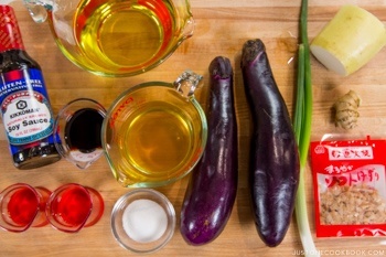 Eggplant Agebitashi Ingredients