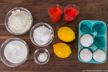 Meyer Lemon Chiffon Cake Ingredients