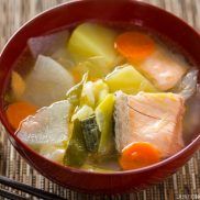 Sanpei-jiru (Salmon Soup from Hokkaido, Japan) | Easy Japanese Recipes at JustOneCookbook.com