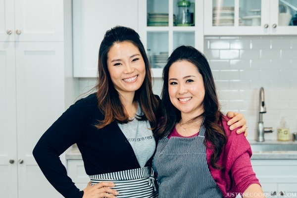 Seonkyoung & Nami in a kitchen.