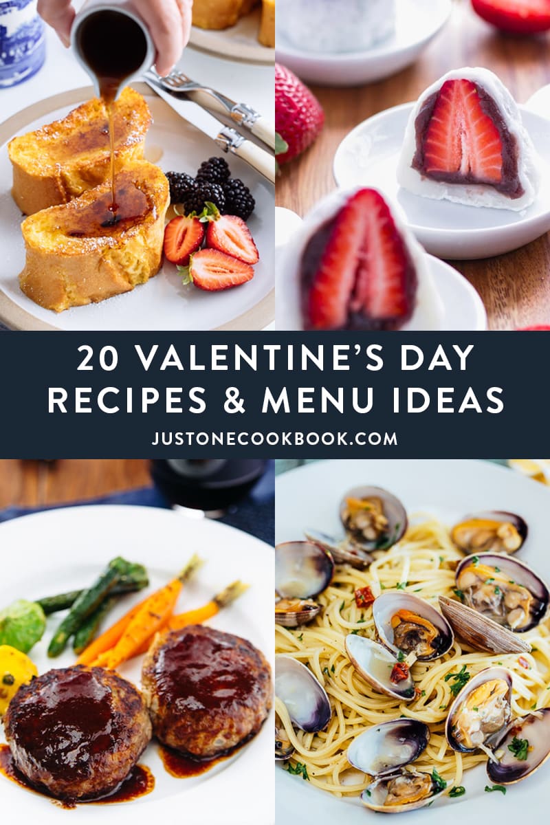 Valentine's day recipes and menu ideas for breakfast, dinner and dessert | Just One Cookbook