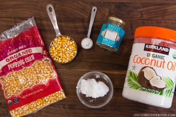 Homemade Popcorn Ingredients