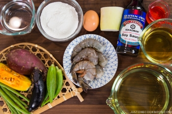 gluten free tempura ingredients