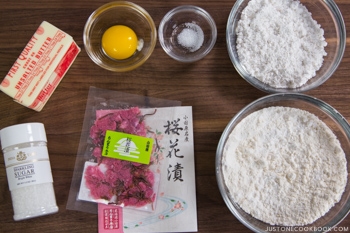 Cherry Blossom Cookies Ingredients