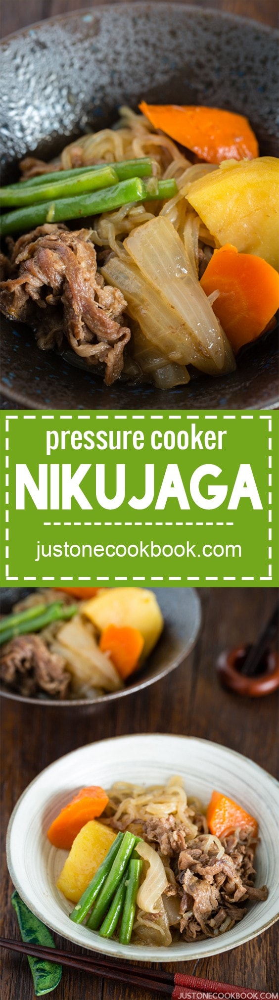 Pressure Cooker Nikujaga 肉じゃが (圧力鍋) • Just One Cookbook