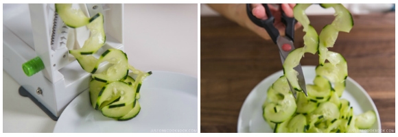 Spiralized Cucumber Salad 6