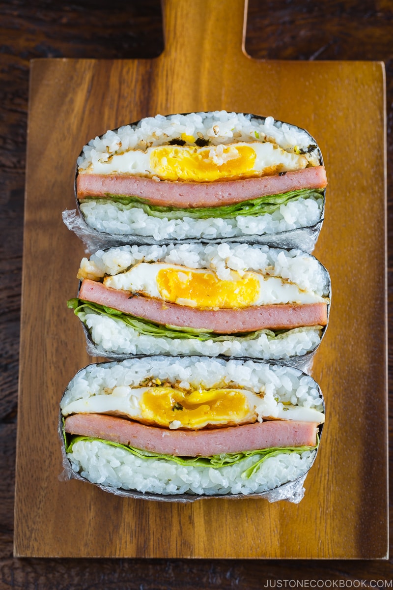 SPAM and Egg Breakfast Onigirazu Recipe