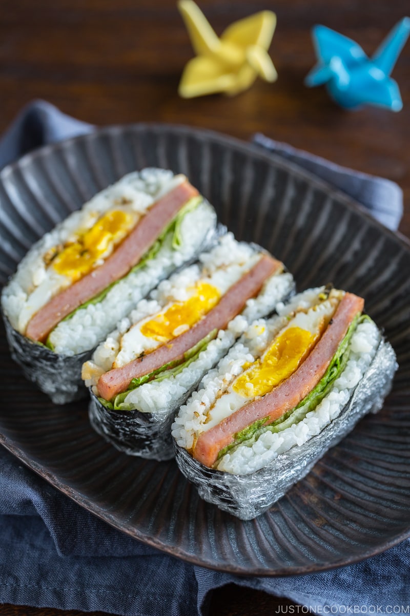 Thirsty For Tea Bite-Size Spam Musubi with Green Tea Furikake