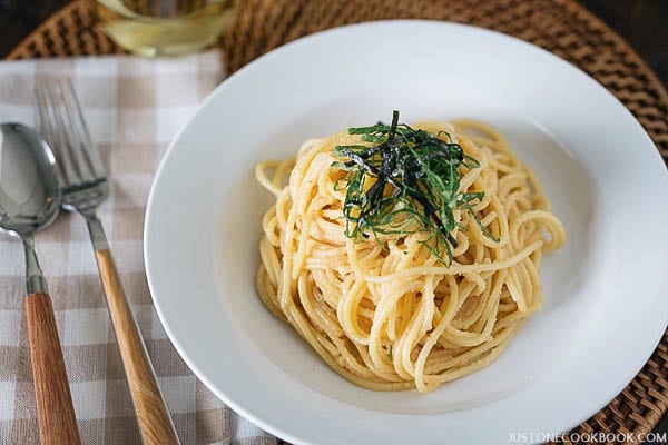 Classic Mentaiko Pasta 明太子パスタ • Just One Cookbook