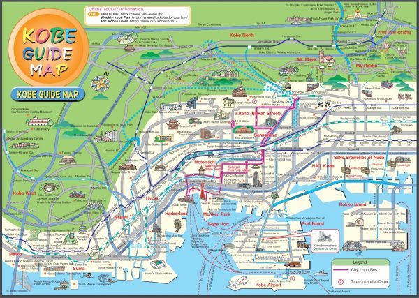 Kobe Japan City Map