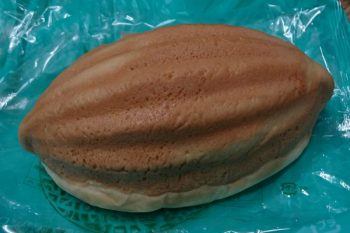 Melon Pan on a plate.