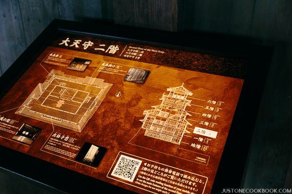 light up floor plan of himeji castle