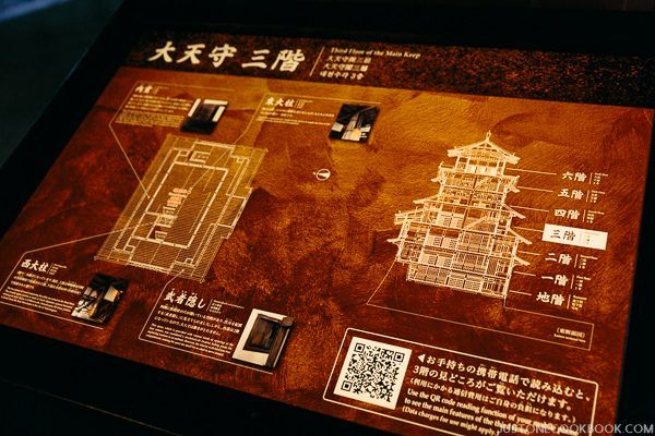 light up floor plan for himeji castle third floor