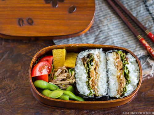 Ginger Pork Onigirazu 豚の生姜焼きおにぎらず • Just One Cookbook