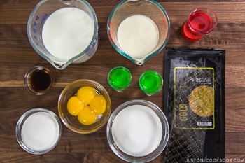 Japanese Pudding Ingredients