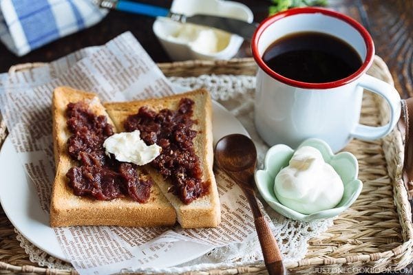 Ogura Toast (Toast with Red Bean Paste) - Popular Nagoya Food | Easy Japanese Recipes at JustOneCookbook.co