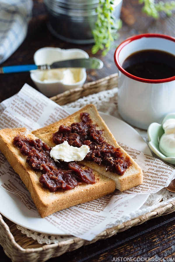 Ogura Toast (Toast with Red Bean Paste) - Popular Nagoya Food | Easy Japanese Recipes at JustOneCookbook.co